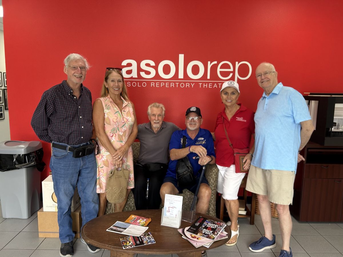 Members touring the Asolo Rep production center