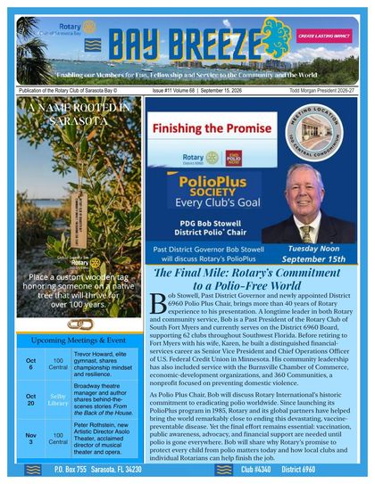 Bay Breeze cover, September 15, 2026