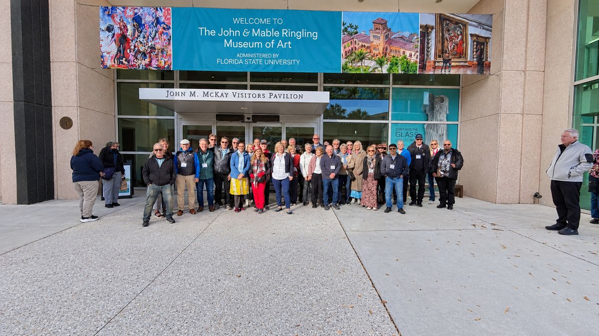 DGE Homestay group at the Ringling Museum of Art