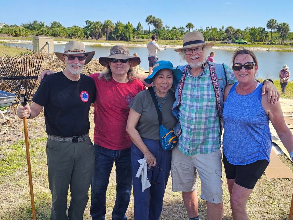 Club members at the Promenade Estates microforest planting