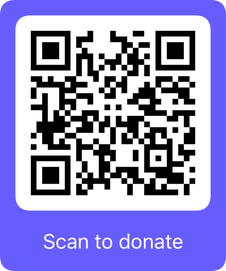 QR code to donate to the RCSB Foundation